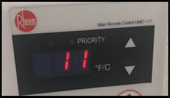 What Does Error Code 11 on a Rheem Tankless Water Heater Mean?